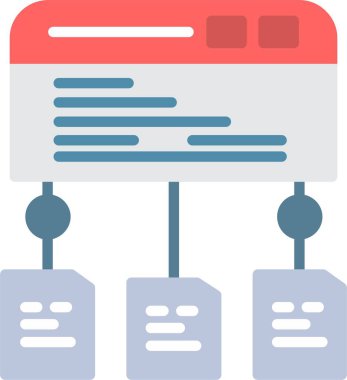 Veri Akımı Vektör Simgesi Tasarımı