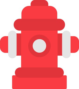 Yangın Hidroliği Vektör Simgesi Tasarımı