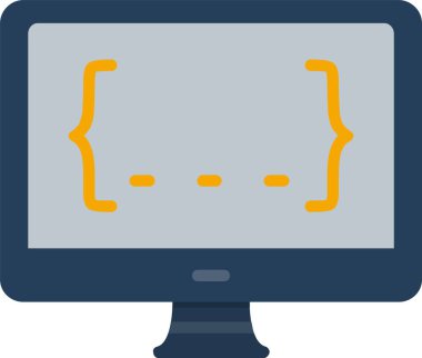 Monitor Screen Vector Icon Design