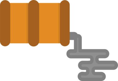 Petrol Dökümlü Vektör Simgesi Tasarımı