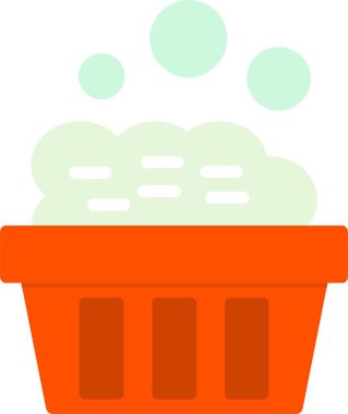 Washing Basket Vector Icon Design