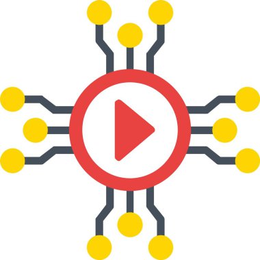 Ortam Vektör Satırı Vektör Simgesi Tasarımı