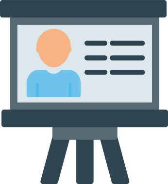 Sunum Vektörü Simgesi Tasarımı