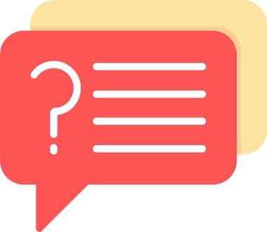 Soru Vektörü Simgesi Tasarımı