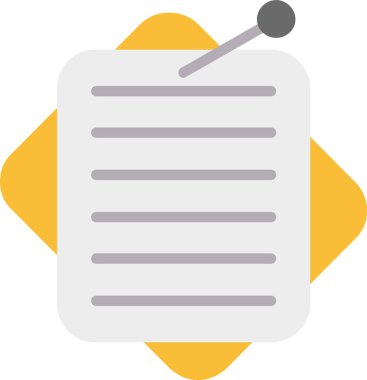 Sticky note Vector Icon Design