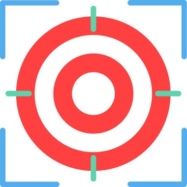 Hedef vektör simgesi tasarım