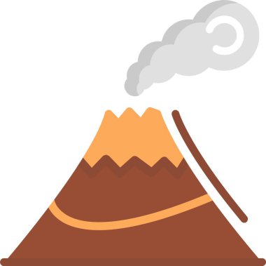 Volcano Vector Icon Design