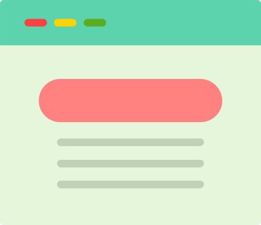 Website Vector Icon Design