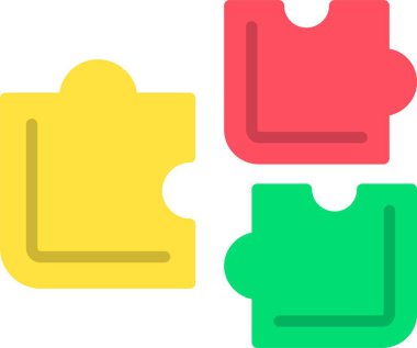 Bulmaca Vektörü Simgesi Tasarımı