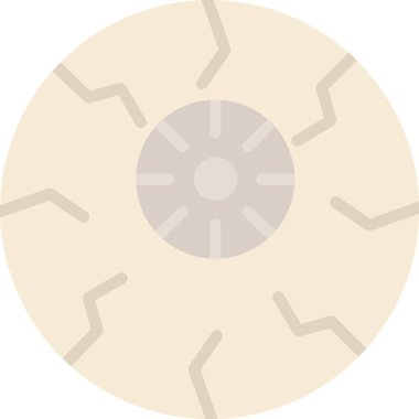 Korkunç Göz Topu Vektör Simgesi Tasarımı