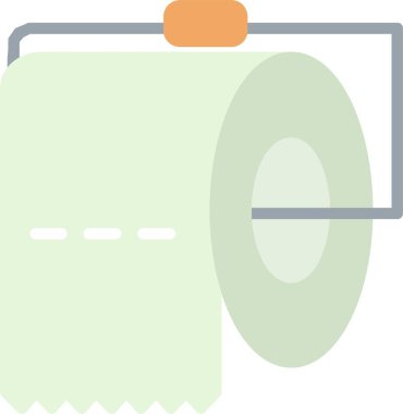 Toilet Paper Vector Icon Design