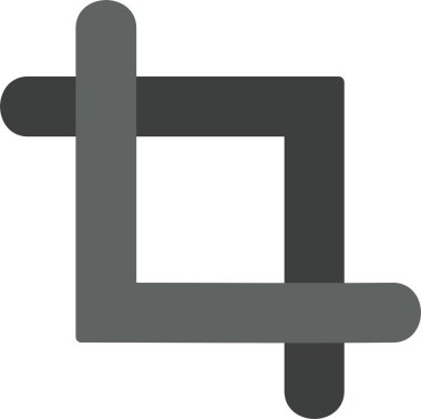 Kırpma Vektörü Simgesi Tasarımı