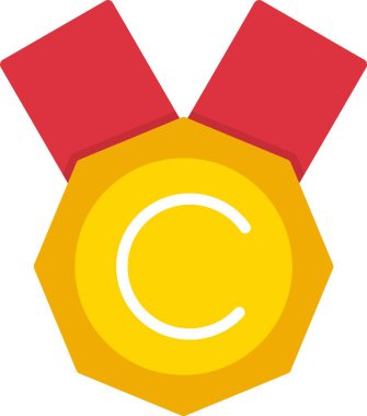 Madalya vektör simgesi tasarım