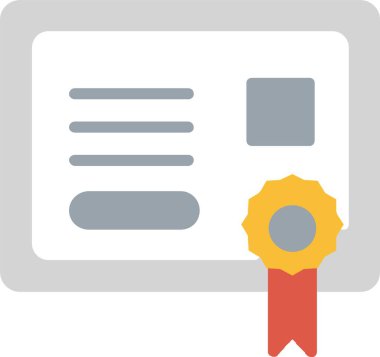 Certificate Vector Icon Design