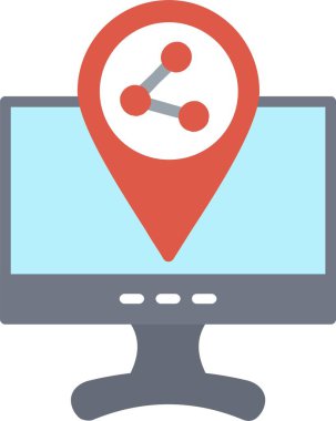 Share Location Vector Icon Design