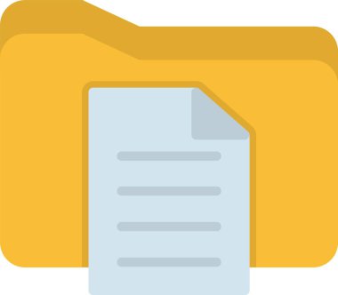 Dosya Vektörü Simgesi Tasarımı