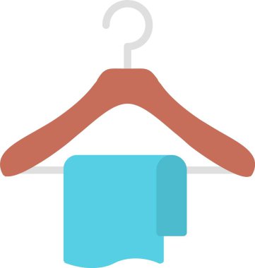 Havlu Askısı Vektör Simgesi Tasarımı