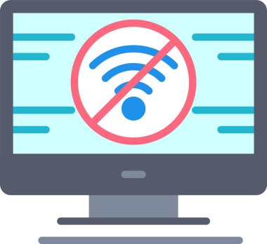 Wifi Vektör Simgesi Tasarımı Yok