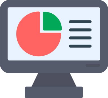 Pie Chart Vector Icon Design