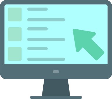 Çevrimiçi Ders Vektörü Simgesi Tasarımı