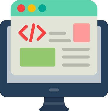 Back-end Developer Vector Icon Design
