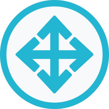 Hareket Oku Vektör Simgesi Tasarımı