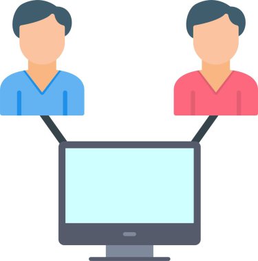 Bağlantı Vektörü Simgesi Tasarımı