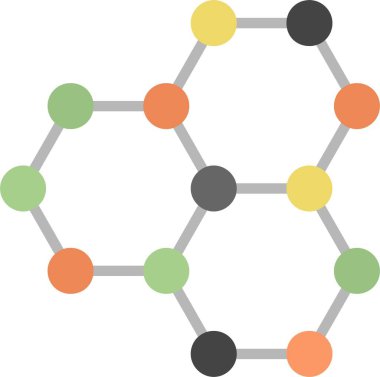 Altıgen yapı Vektör Simgesi Tasarımı