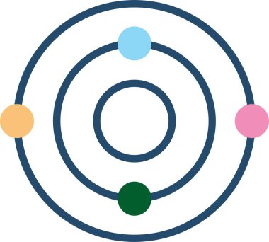 Solar system Vector Icon Design