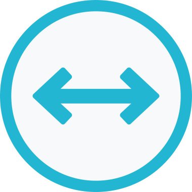 Sol Sağ Ok Vektör Simgesi Tasarımı