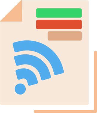 RSS vektör simgesi tasarım