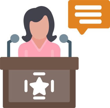 Speech Vector Icon Design