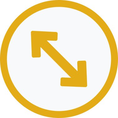 Tam Ekran Ok Vektör Simgesi Tasarımı