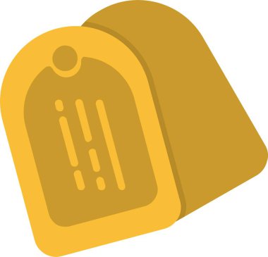 Dog Tag Vector Icon Design