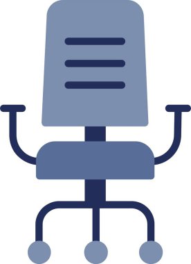 Office Chair Vector Icon Design