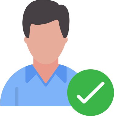 Onaylanmış Aday Vektör Simgesi Tasarımı