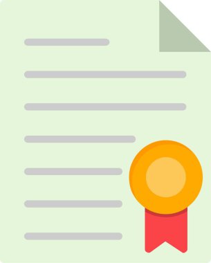 Certificate Vector Icon Design