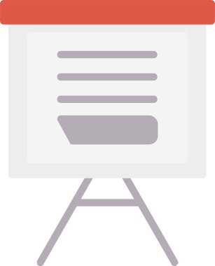 Tebeşir Tahtası Vektör Simgesi Tasarımı