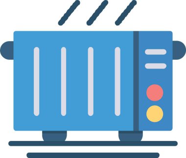 Electric Heater Vector Icon Design