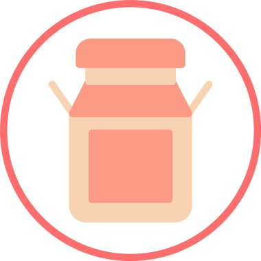 Süt Vektörü Simgesi Tasarımı