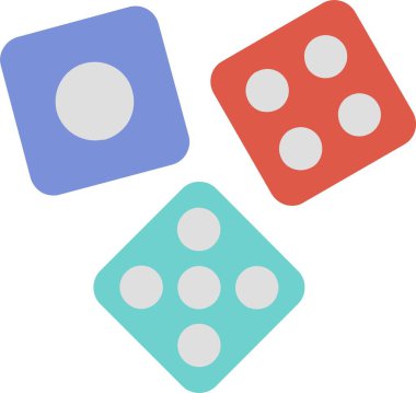 Dice Vector Icon Design