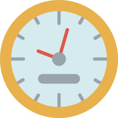 Wall Clock Vector Icon Design