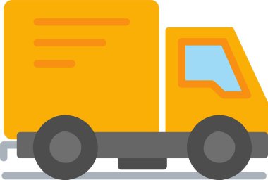Delivery Truck Vector Icon Design