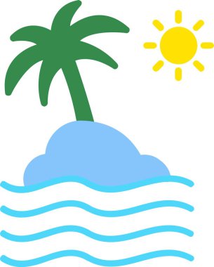 Beach Vector Icon Design