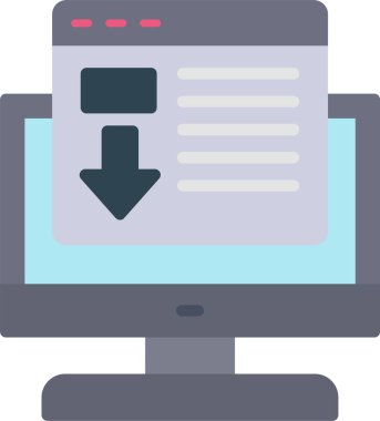 İniş Sayfası Vektör Simgesi Tasarımı