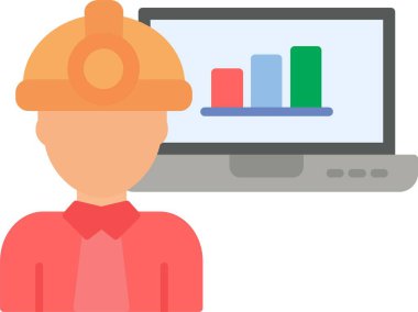 Üretim Otomasyonu Vektör Simgesi Tasarımı