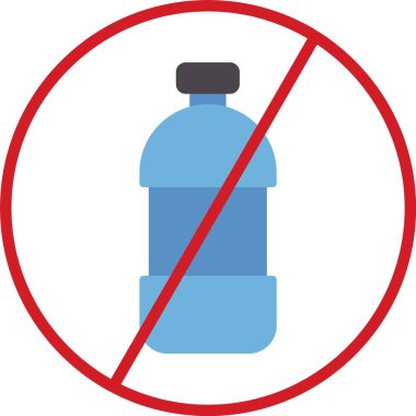 Su Şişesi Vektör Simgesi Tasarımı Yok