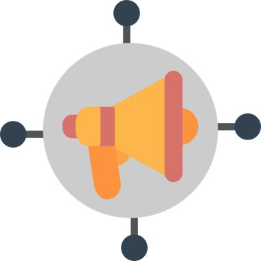 Sosyal Tanıtım Vektörü Simgesi Tasarımı