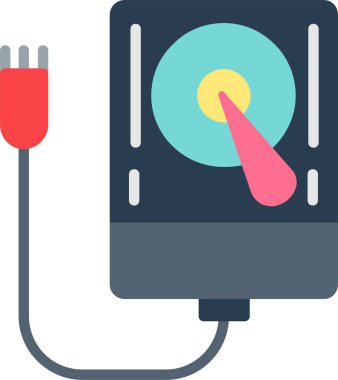 Externa Hard Disk Vektör Simgesi Tasarımı