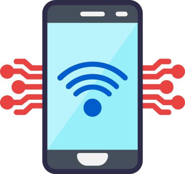 Akıllı Telefon Vektör Satırı Vektör Simgesi Tasarımı